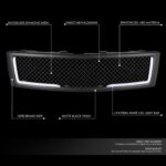 菱形網狀 LED 日行燈前格柵 2007 至 2013 年款 雪佛蘭(Chevy)Silverado 1500