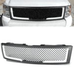 菱形網狀 LED 日行燈前格柵 2007 至 2013 年款 雪佛蘭(Chevy)Silverado 1500