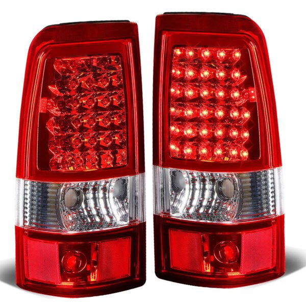 LED 尾燈(紅色) 2003 至 2007 年款 雪佛蘭(Chevy)Silverado、吉姆西(GMC)Sierra 1500、2500、3500 HD