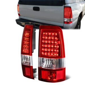 LED 尾燈(紅色) 2003 至 2007 年款 雪佛蘭(Chevy)Silverado、吉姆西(GMC)Sierra 1500、2500、3500 HD