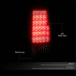 LED 尾燈(紅色) 2003 至 2007 年款 雪佛蘭(Chevy)Silverado、吉姆西(GMC)Sierra 1500、2500、3500 HD