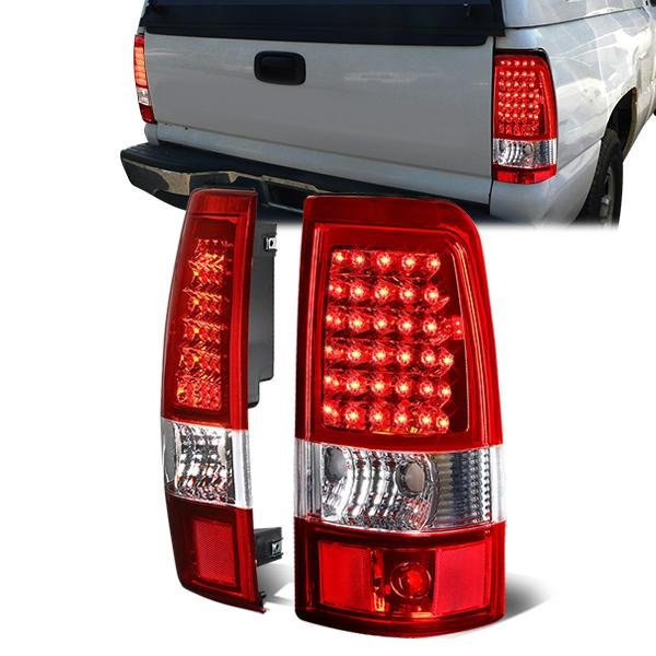 LED 尾燈(紅色) 2003 至 2007 年款 雪佛蘭(Chevy)Silverado、吉姆西(GMC)Sierra 1500、2500、3500 HD