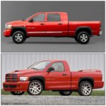 口袋式消光面輪眉 94 至 02 年款 道奇公羊(Dodge)Ram 1500、2500、3500