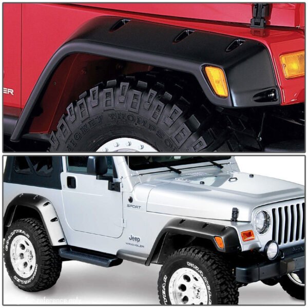 口袋式消光面輪眉 97 至 06 年款 吉普牧馬人(Jeep)Wrangler TJ