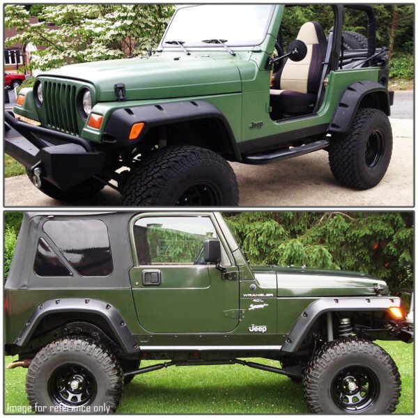 口袋式消光面輪眉 97 至 06 年款 吉普牧馬人(Jeep)Wrangler TJ